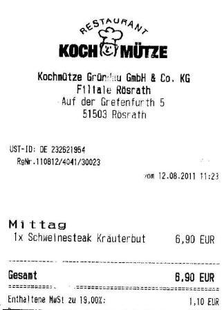 dble Hffner Kochmtze Restaurant